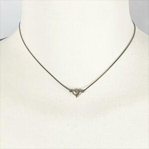 Italian Sterling Silver Heart Pendant Necklace (925)– Snake Chain, Made in Italy